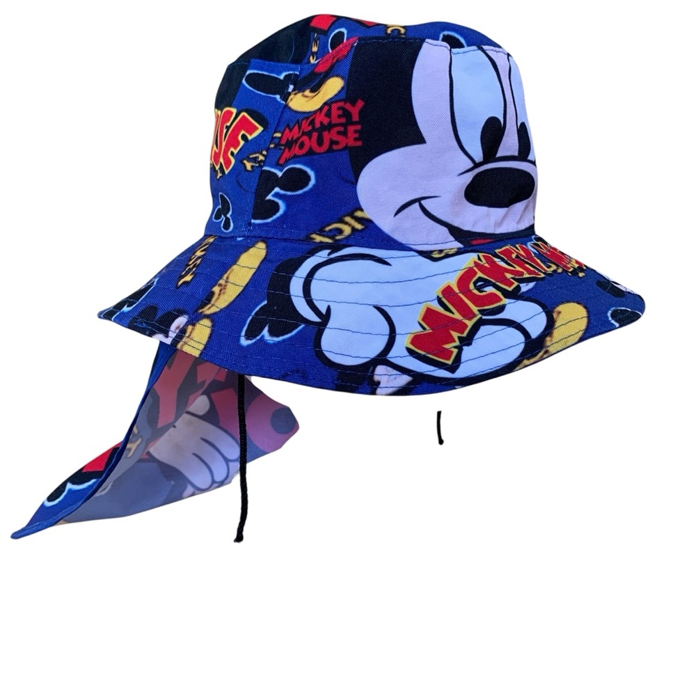 MICKEY MOUSE | Mickey Mouse Blue Bucket Hat with Neck Shade for Toddlers